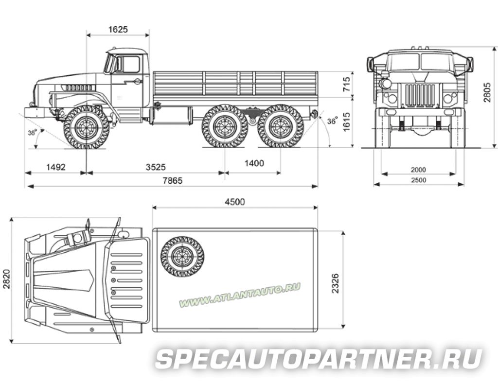 Шасси урал 4320