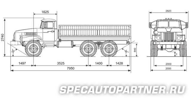 Урал 5557-40 самосвал 6х6